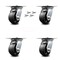 Service Caster 4 Inch Glass Filled Nylon Caster Set with Roller Bearings and Swivel Locks SCC SCC-35S420-GFNR-BSL-4 - alternate 1